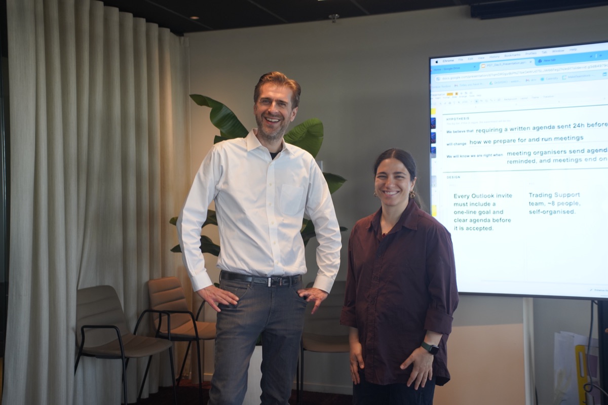 MakeTeamWork co-founders Adam Ambrozy and Larissa Menocci